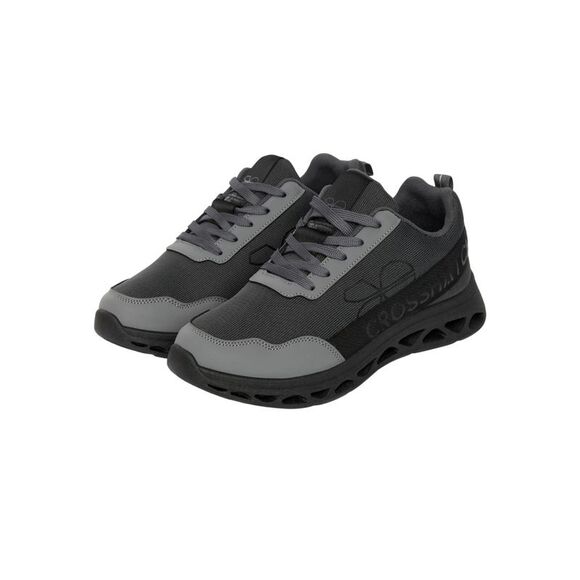 Crosshatch Mens Jesmond Sneakers / Gray/White